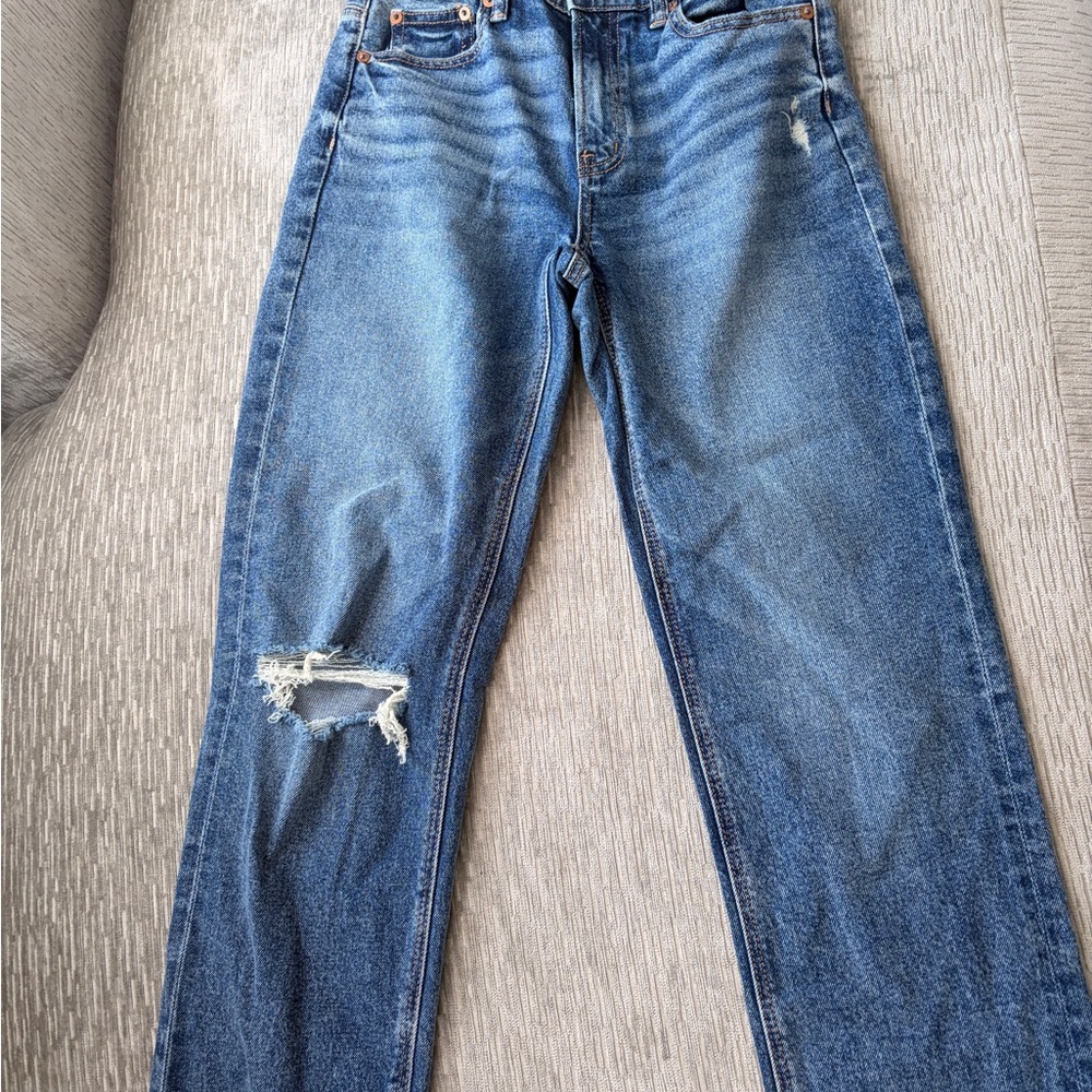 American Eagle Outfitters Blue Straight Leg Jeans